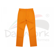 Calça Brim Laranja Calça Brim Laranja